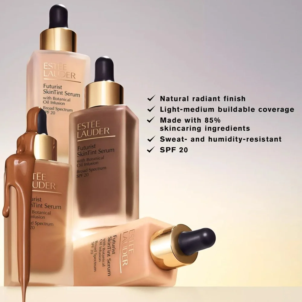 Estée Lauder 2C0 Cool Vanilla Futurist SkinTint Serum w Botanical Oil Infusion - Picture 8 of 9